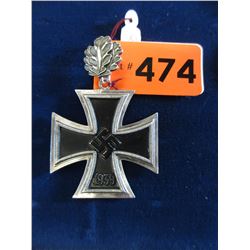 German WWII Knight Cross - Iron Cross w/ Oak Leaf