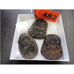 3 New Jade Pendants