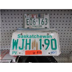 20 Canadian license plates
