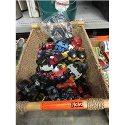 Small bin of used toys