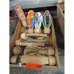 Wood animal themed toy