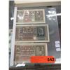 Image 1 : 3 Authentic WWII Nazi German bank notes