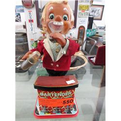 Vintage battery operated bartender toy