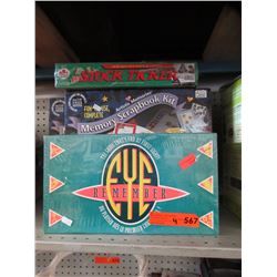 2 Board games & 2 Scrap Book kits