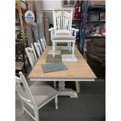 New - "Distressed" 9 Piece dining set
