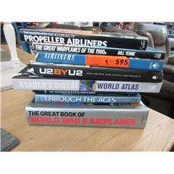 9 Hardcover books - used