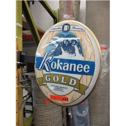 Electric "Kokanee Gold" beer sign