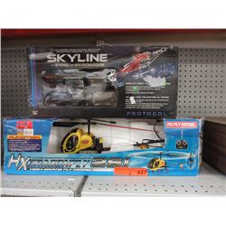 2 R/C helicopters - used