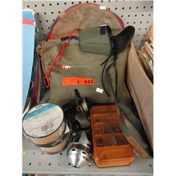 Used fishing gear & Pentax binoculars