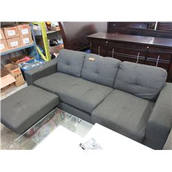 New - Upholstered sofa with lounge end