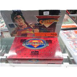 2 Factory sealed boxes of Superman trading cards