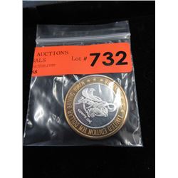 .999 Silver gaming token - 1993 Riviera Hotel