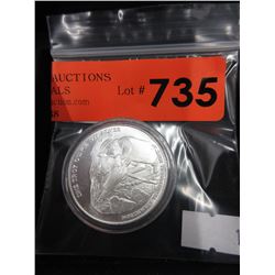 1 Troy oz . - .999 Fine Silver Round