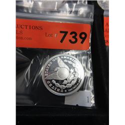 1 Troy oz . - .999 Fine Silver Round