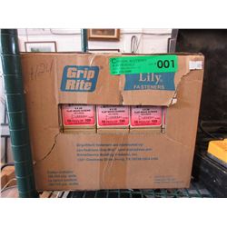 Case of 6 x 3/8 flat wood screws