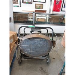 Gas heater with electric fan - used