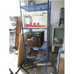 4 Tier metal shelf - used