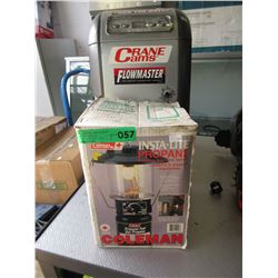 Propane lantern & mini cooler - used