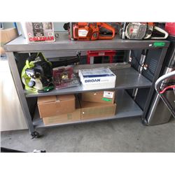 Rolling 3 tier work bench - used