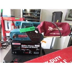 Belt sander & battery charger - used