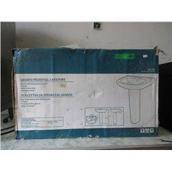 China pedestal lavatory sink