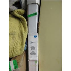 Room darkening vertical blinds - white