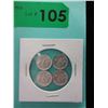 Image 2 : 4 x .999 Fine Silver "Winged Angel" Silver Rounds