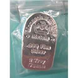 .999 Fine Silver -Monarch Precious Metals Mint Bar