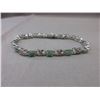 Image 1 : Emerald & Diamond Tennis Bracelet  Infinity Design