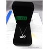 Image 2 : Sterling Silver "XOXO" Diamond Necklace