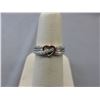 Image 1 : .925 Silver & Gold Diamond Studded Ring