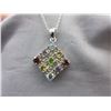 Image 1 : Multi-gemstone & Diamond Necklace