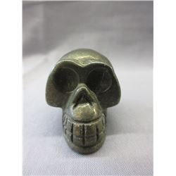 Carved 591 CT Marcasite Gemstone 3D Skull