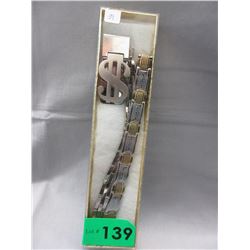 2 Man's Stainless Steel Bracelets & more