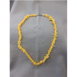 109 CTW AAA Grade Natural Yellow Coral Necklace