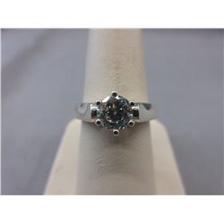 2 CT CZ Engagement Ring Set in Sterling Silver