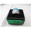 Image 2 : Murano Glass Ring With 24 KT Gold Flake