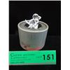 Image 1 : Swarovski silver crystal sitting Beagle puppy