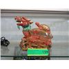 Image 1 : Glazed ceramic dragon & turtle statue