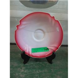 Vintage Fenton style cased glass bowl
