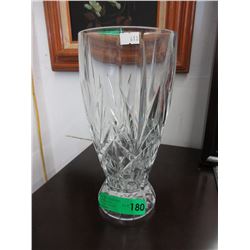 Large lead crystal vase