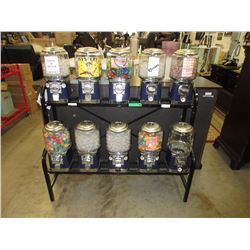 Beaver 10 bank coin operated gumball machines