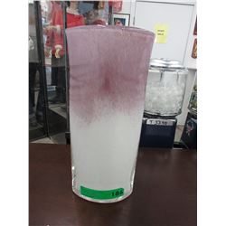 Heavy Art glass vase