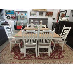 NEW - 9 Piece "Distressed" dining set