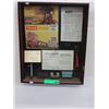Image 1 : Box framed "Tri-ang" train memorabilia