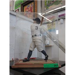 Babe Ruth figurine in display box