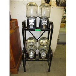 Beaver 4 bank gumball dispenser