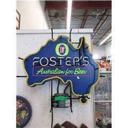 Electric Neon "Fosters" beer sign