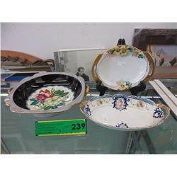 3 Vintage Noritake dishes