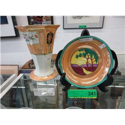 Vintage Noritake vase & dish